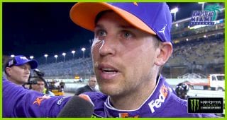 Hamlin holds back tears after winning Busch Pole Award