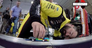 Penske Games: Pinewood Derby race with LEGO cars gets competitive