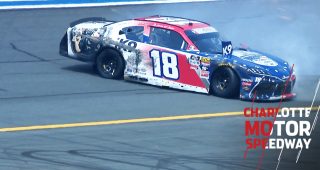 Earnhardt goes for a spin at Charlotte