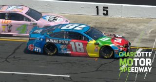 Pit stop practice hairy as Harvick, Busch nearly come together