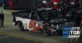 Decker hits outside wall after spin at Charlotte