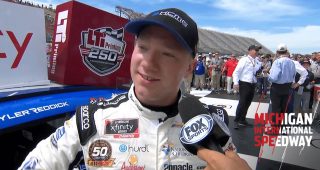 Reddick gives credit to pit box for Michigan win