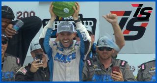 Chastain celebrates victory, $50,000 bonus at Iowa