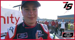 Victory Lane: Christopher Bell celebrates win at Iowa