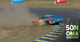Kyle Busch misses carousel, spins in final practice