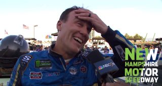 Harvick reacts: Been a minute since last victory