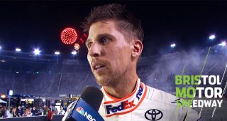 Hamlin praises DiBenedetto after Bristol win