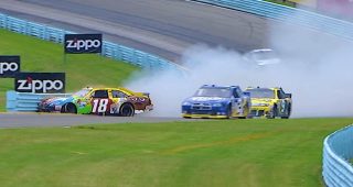 This Moment in NASCAR History: Busch spins, Ambrose moves Keselowski to win at ‘The Glen’