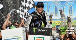 Recap Harvick’s Michigan win in 135 seconds