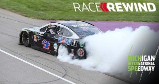 Race Rewind: Harvick captures the flag again in Michigan — watch highlights in 15 minutes