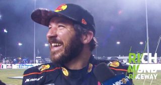 Truex Jr. spins and wins: ‘Luckily I didn’t hit anything’