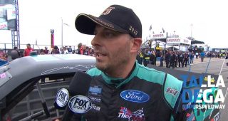 Sauter reacts to last-lap penalty at Talladega