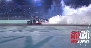 Tyler Reddick celebrates Xfinity Series Championship with burnout