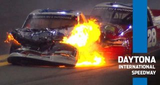 Moffitt, Ruch involved in multi-truck crash at Daytona
