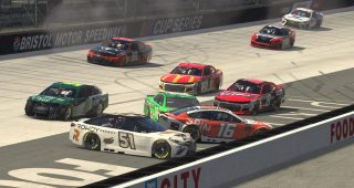 Early wrecks collects several drivers in Coca-Cola iRacing Series at Bristol