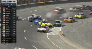 Landon Cassill spins, brings out ‘Big One’ at North Wilkesboro