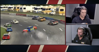 Nemechek spins, collects Bowyer, Gordon at North Wilkesboro