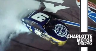 On the chip: Chase Elliott’s wild burnout
