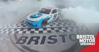 Gragson celebrates at Bristol following short-track win