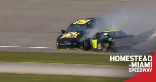 Moffitt, Miller wreck while battling at Miami in Xfinity Series race