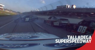 Herbst spins at Talladega, collects Briscoe