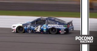 Harvick finally victorious at Pocono Raceway