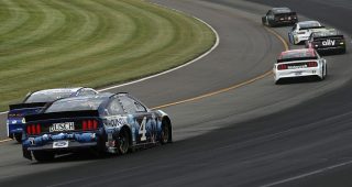 Recap: Harvick hangs on to win at Pocono Raceway