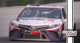 Hamlin wins as Bowman and Bowyer bump and bang at the line