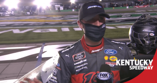Cindric following Kentucky win: ‘I don’t care what shape the track is’