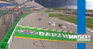 Sheldon Creed wins rain-shortened race at Kentucky