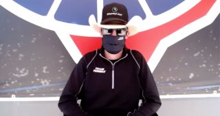 Cindric reacts to post-inspection win at Texas