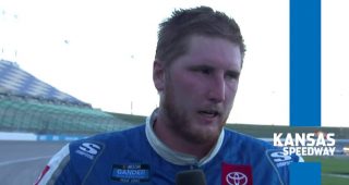 Austin Hill celebrates Kansas win: ‘Last 20 laps felt like forever’