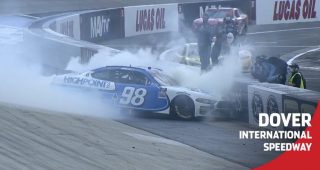 Briscoe lights up his tires after Dover win