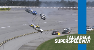 ‘Big One’ strikes early in Truck race at Talladega