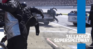 No. 3 Gander Truck crew member OK after pit-road hit