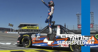 Oh Canada: Lessard wins for first time at Talladega, Round of 8 set