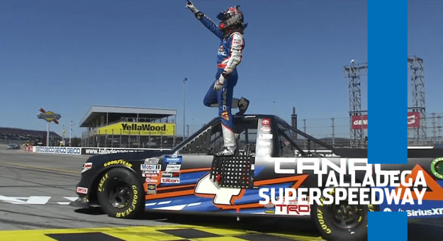 Visit Raphael Lessard ganó por 1ra. vez en la Truck Series en Talladega page