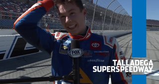 Lessard after Talladega win: ‘First time doing a burnout; hope to do more’