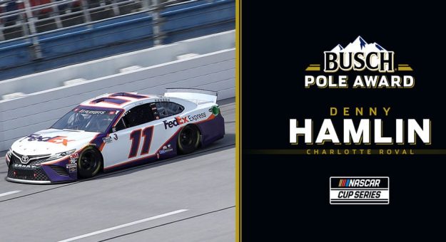 Visit Denny Hamlin arrancará en la Pole Position en el Chartlotte Roval el domingo page