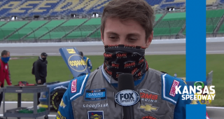Zane Smith breaks down contact with Moffitt at Kansas