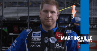 Regular-season champion Austin Hill’s night ends early at Martinsville