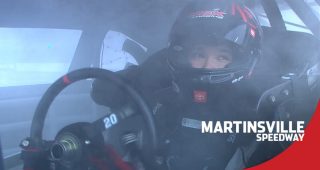 Father-son moment with Harrison and Jeff Burton after win at Martinsville