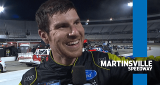 Grant Enfinger after Martinsville win: ‘Back bumper got jacked up a lot’
