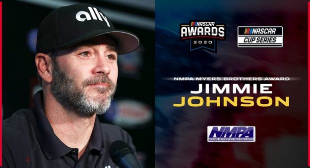Visit Jimmie Johnson ganó el Premio NMPA Myers Brothers 2020 page