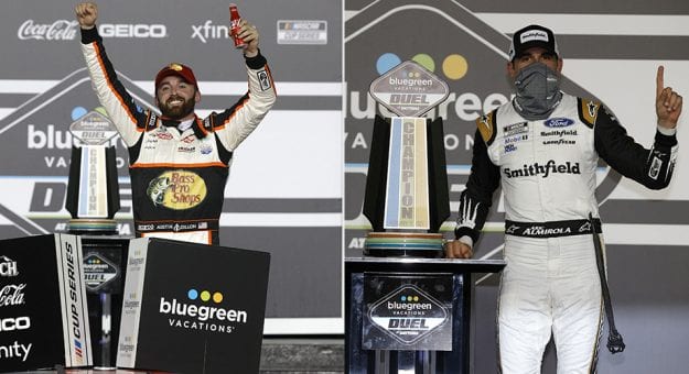 Visit Aric Almirola y Austin Dillon ganaron los Duels 2021 en el Daytona International Speedway page
