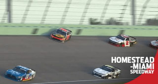 Gragson tags wall at Miami after contact with Snider