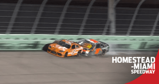 Leader Gragson slams into Starr’s lapped car with two laps to go
