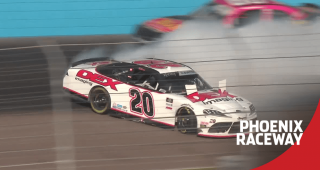 Harrison Burton spins in final stage at Phoenix