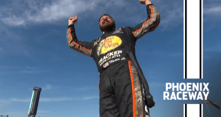 Truex Jr. speechless after first career win at Phoenix Raceway.