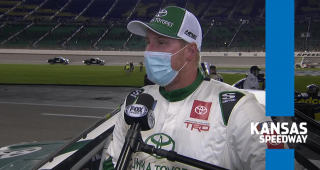 Austin Hill finishes third at Kansas after double NASCAR Overtime